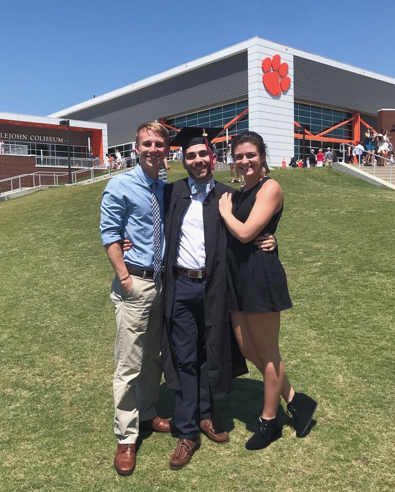 Garrison graduated from college about a year and a half into our relationship. We had to make a decision to either continue our long distance relationship, or move closer together. 