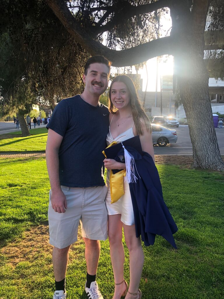 Kimmy graduates! Kimmy was also able to celebrate with family and friends in Tucson. She earned her B.S. in Psychological Science.