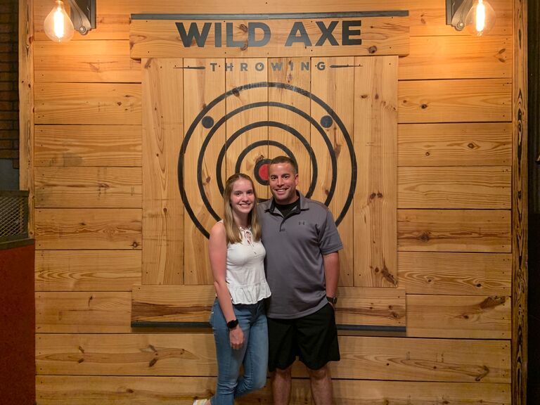 One of our first couple dates!