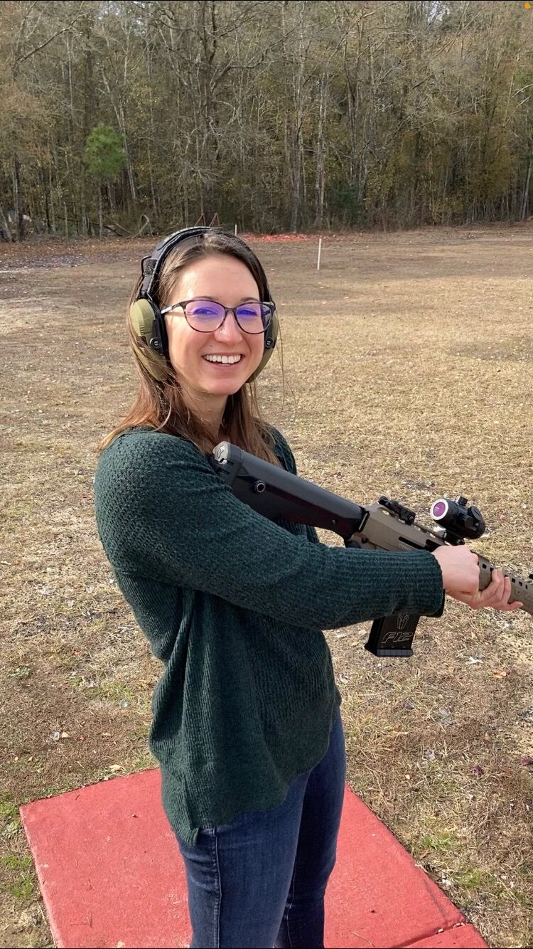 Alli goes to NC to visit Mike. They make it official. The only proof of this visit is a series of videos of Alli shooting trap for the first time. 