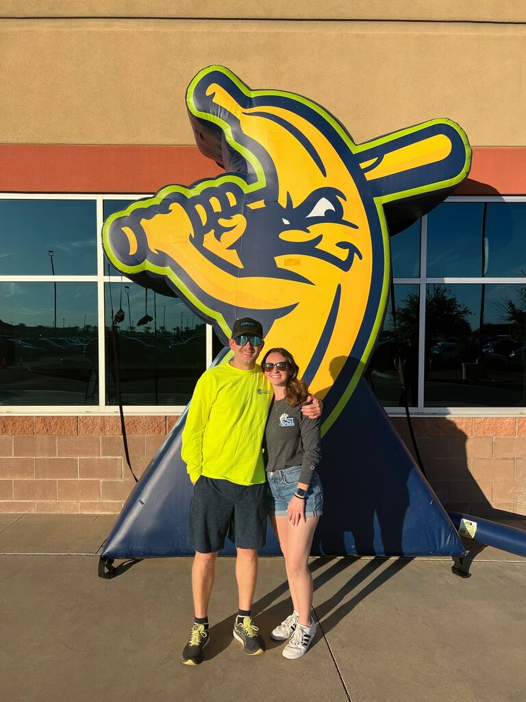 Enjoying the Savannah Banana's game in Phoenix!