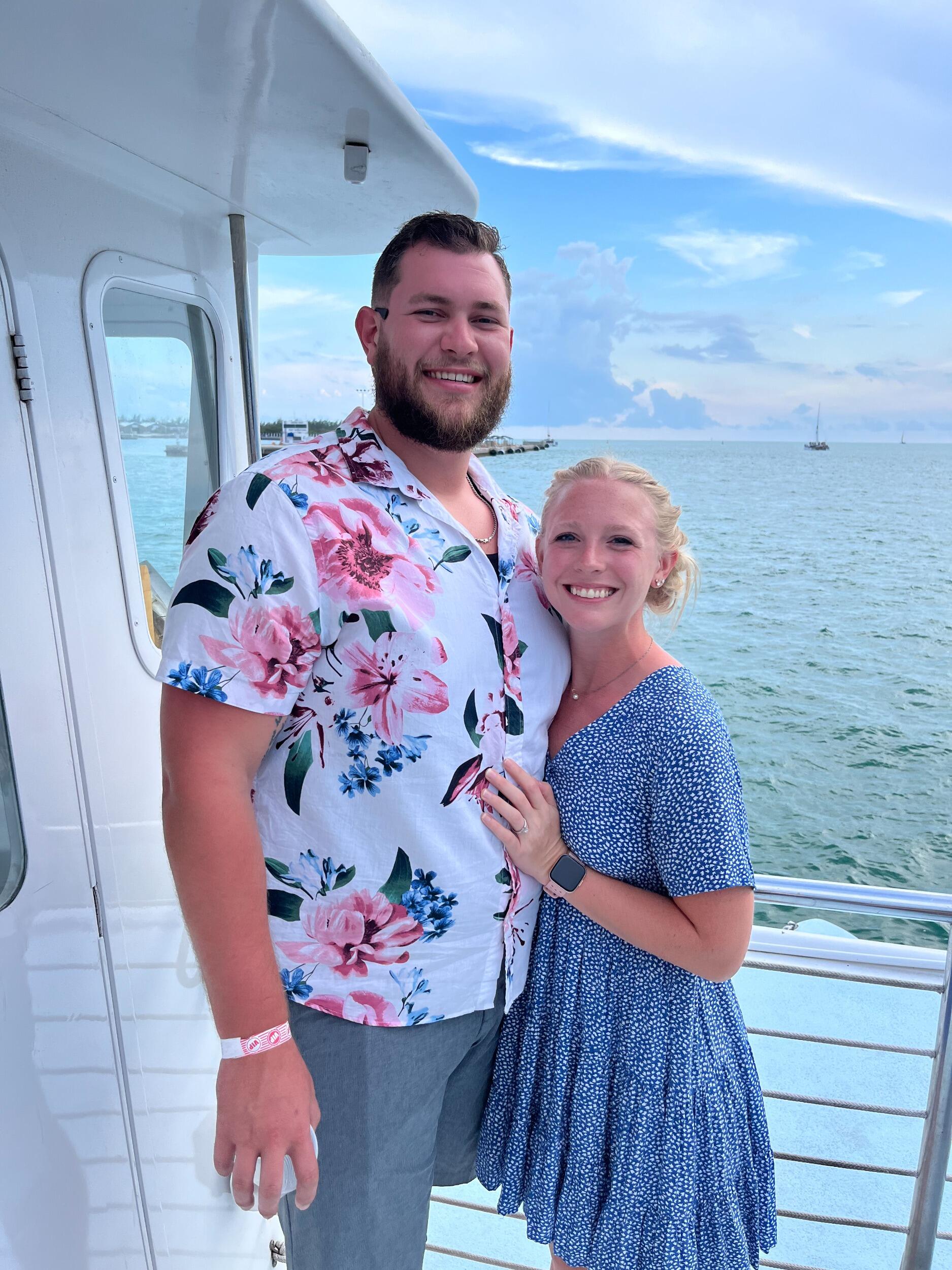 Dinner Cruise in Key West after the proposal! 
