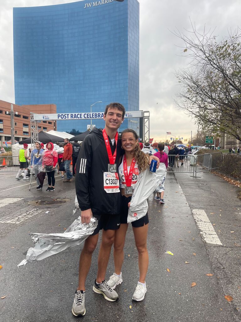 Ran a mini marathon together! 