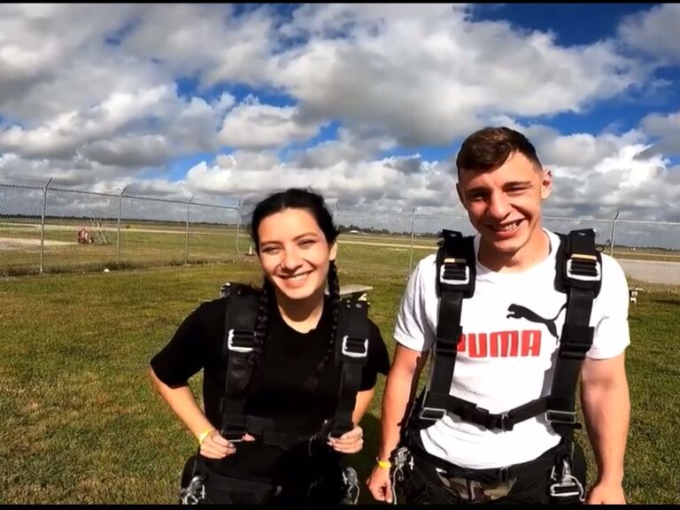 The day we decided to jump out of a plane for Alex’s 21st birthday. 
Miami, FL.