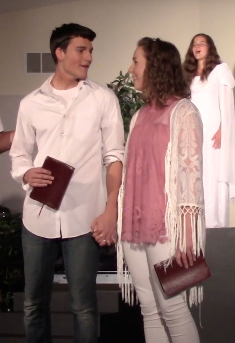 "Chris, what's wrong with you?" A line that I (Lydia) must have spoken a couple hundred times in our rehearsal and show run of Pilgrim the Musical. 

Pilgrim the Musical was a quirky but significant show in our story. Camden had done theater for a few years when he was cast as Christian, but I (Lydia) had never experienced musical theater before. He was Christian, I was Faithful. In the show we were close friends who fell in love in the process of walking the narrow path to Heaven. This journey included ups and downs for the characters, and oh how prophetic that turned out to be in our own life. 