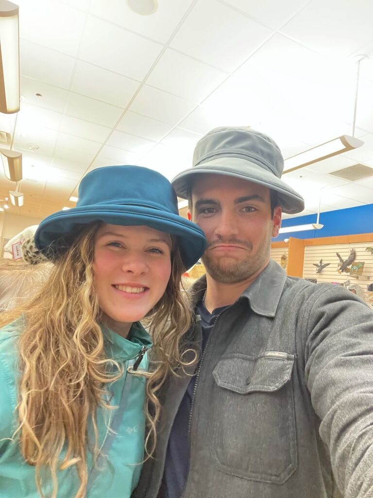 - browsing the mall waiting for dinner reservations