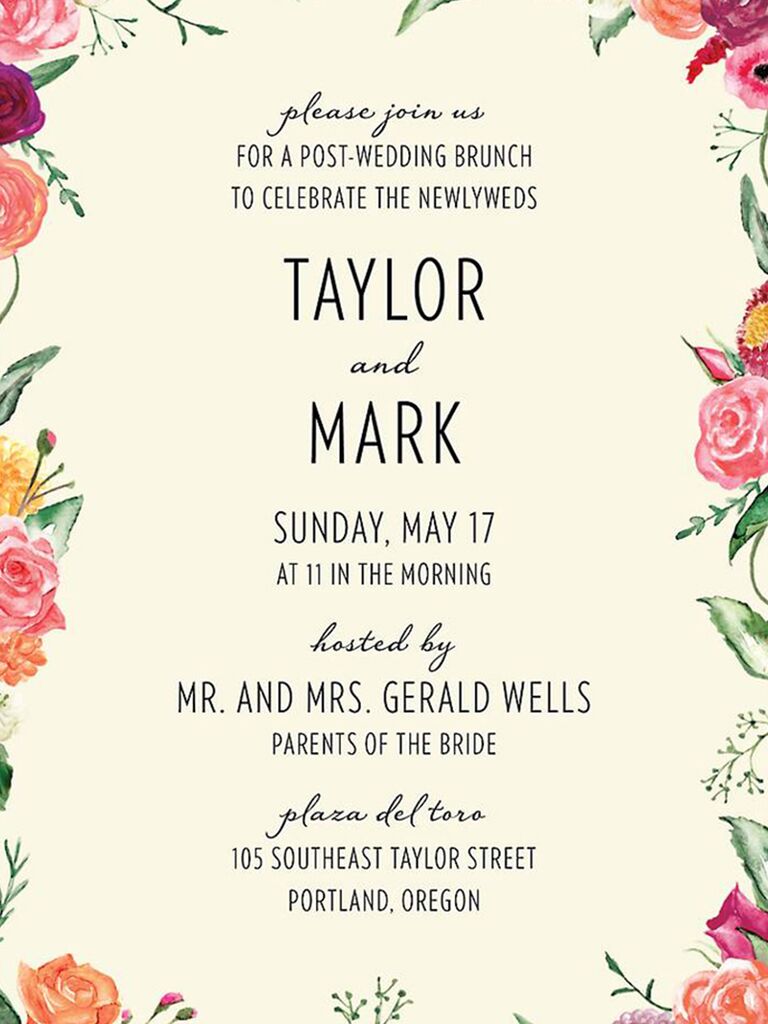 21 Charming and Cheery Wedding Brunch Invitations