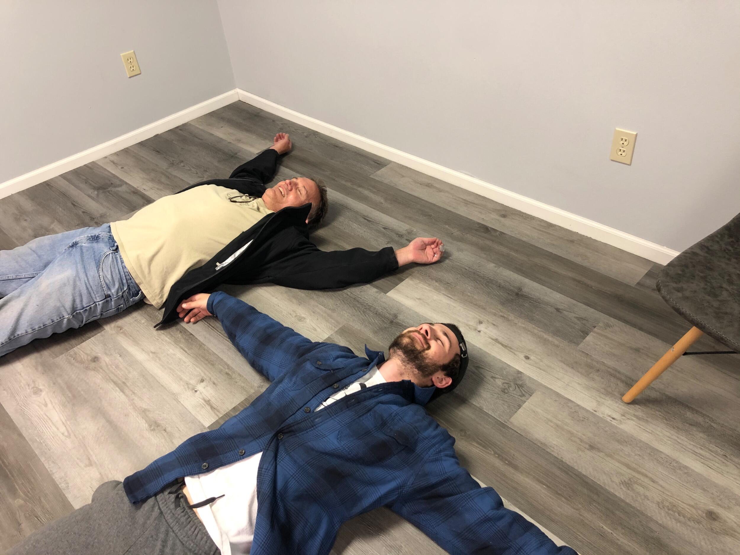 11:39 pm floor finished. First day open January 4th! (Not pictured Dave painted all of the walls, so thankful for all the help getting the studio ready)