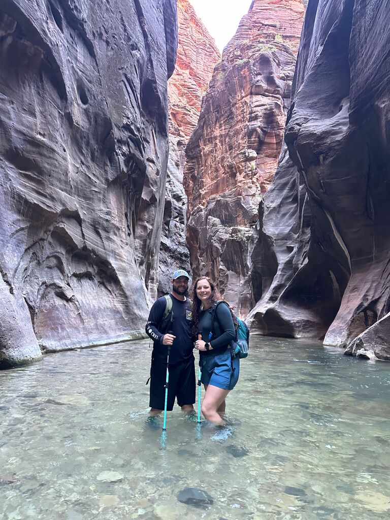 Hiking the Narrows in Zion National Park