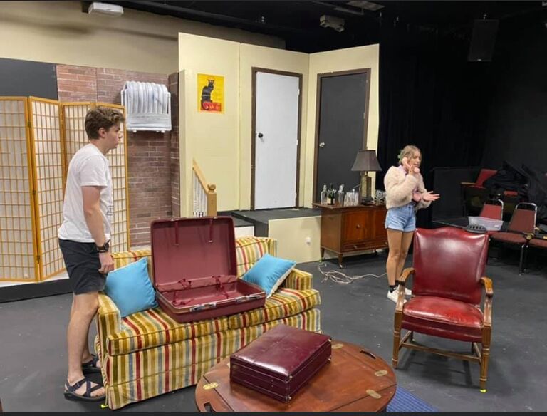 Scenes from Barefoot in the Park! Stephanie and Noah's first time playing opposite each other in leading roles! 