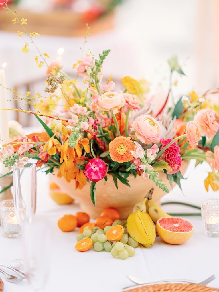Citrus inspired arrangement