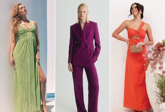 Three vegas wedding guest outfits