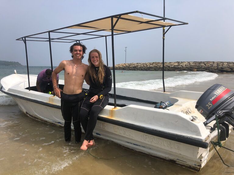 The one in Sri Lanka. Surfing, Kotthu and jungle oh my!

NOME He broke my toe with a moped but I'll forgive it 'cause he flew across the world for me.

ZACH