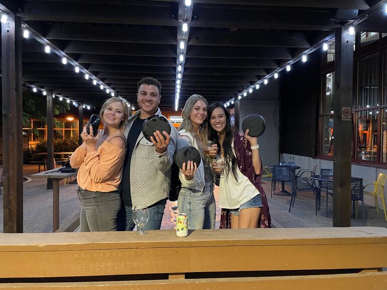 The first night we met! Some unexpected events occurred, but it was still love at first sight! Thanks Mike and Ashley for introducing us!