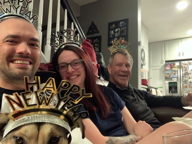 First NYE together! Featuring Wray & Trixie and many bottles of champagne. 