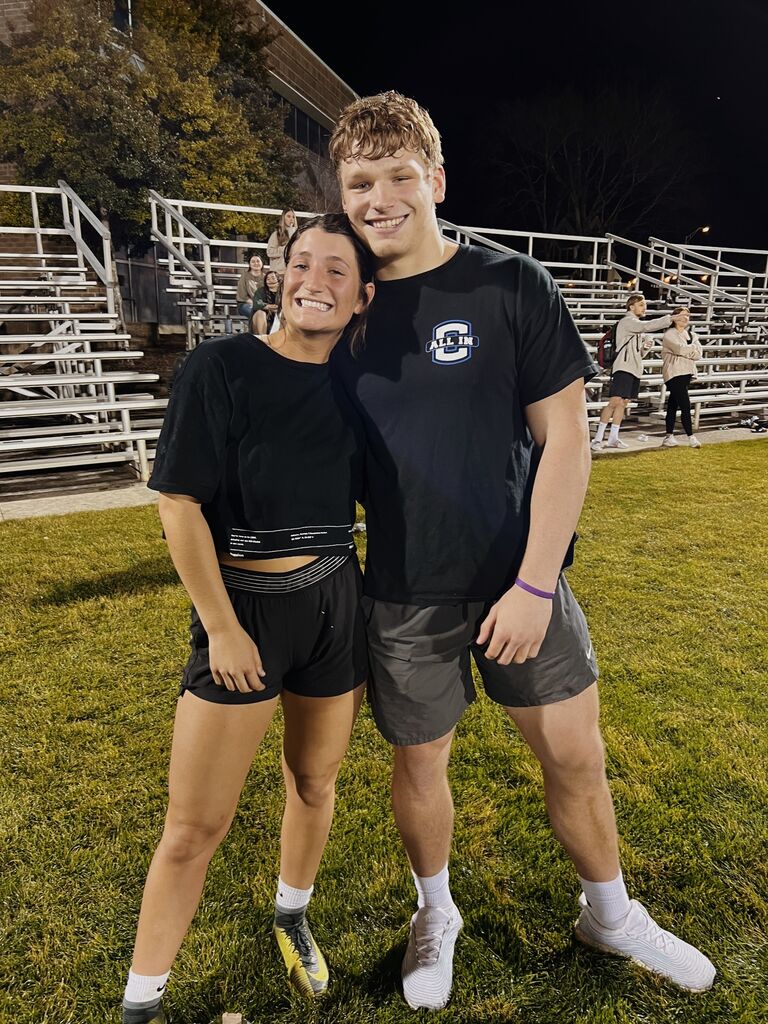 Merr & E's first picture together after a Soccer IM game, and the date we became official :) 