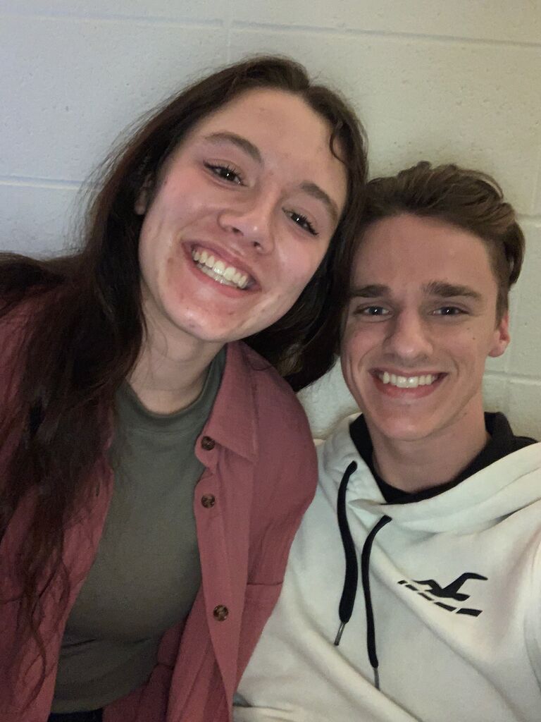 Our first picture together, over a month into us dating
