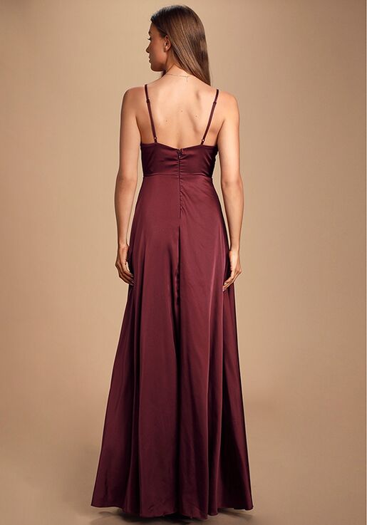 burgundy bridesmaid dresses lulus