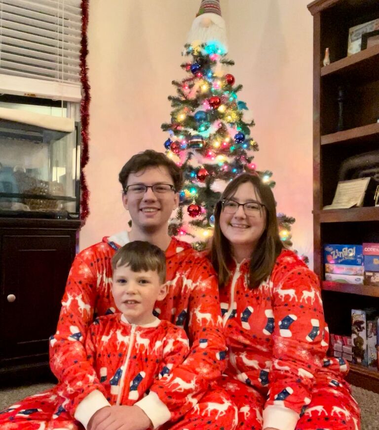 First Christmas Eve together! Of course we had to get matching Christmas jammies!