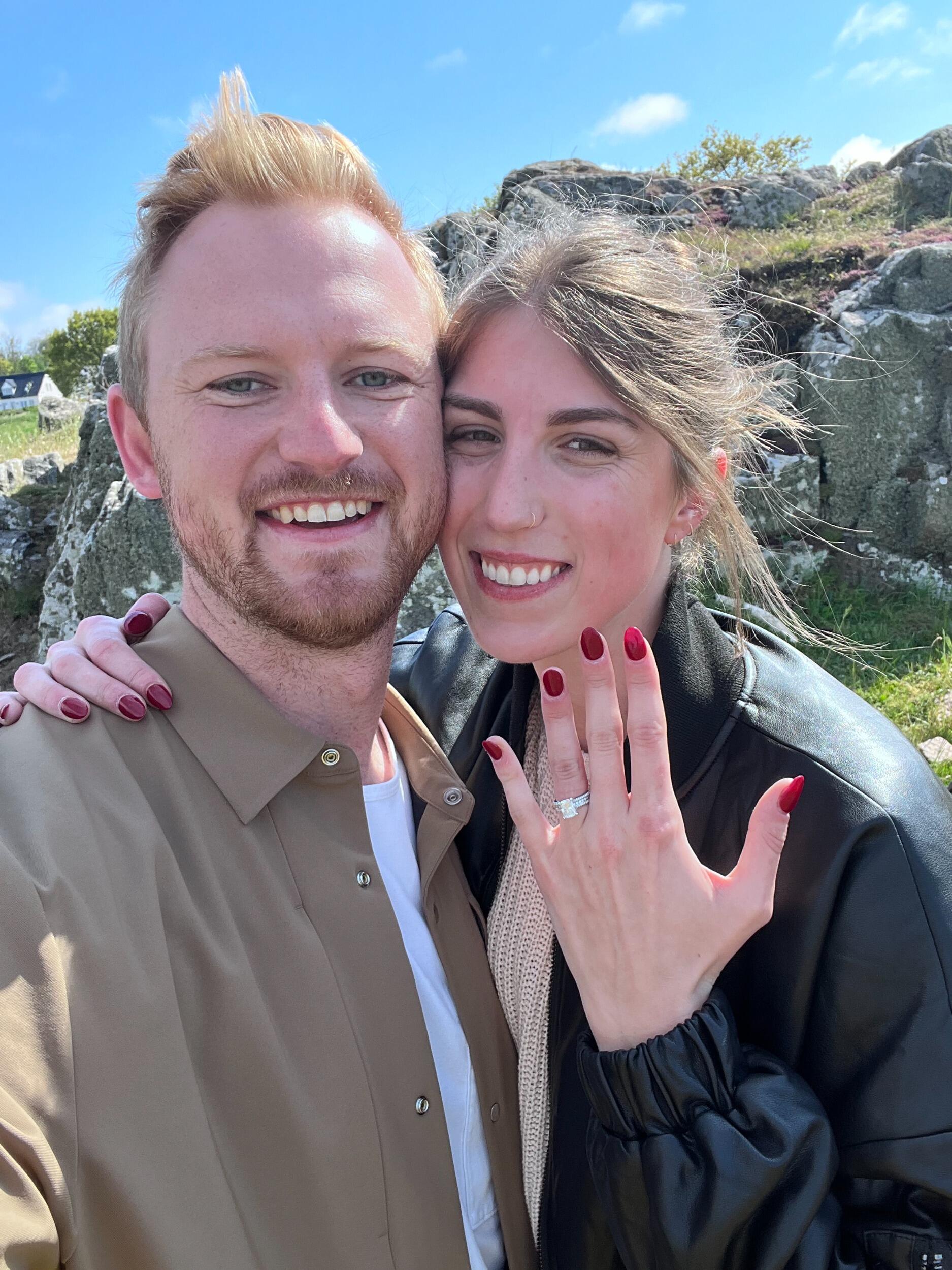 Drew proposed on a vacation in Europe. Our first stop was Bornholm, Denmark which is where Regan's grandpa grew up. Regan's grandpa passed away when she was young, but she loves visiting his homeland and connecting with family. Drew proposed on the second day of vacation after visiting a couple of Regan's favorite towns together. Regan's family, who we were staying with, were waiting back at the house to celebrate that evening. We had another day or so in Bornholm before we headed to Rome & Venice together. Lastly, we met up with Regan's friends Amanda & Hannah in Salzburg and traveled to Vienna together. This trip was such a special two weeks for us to spend together just enjoying our engagement. 