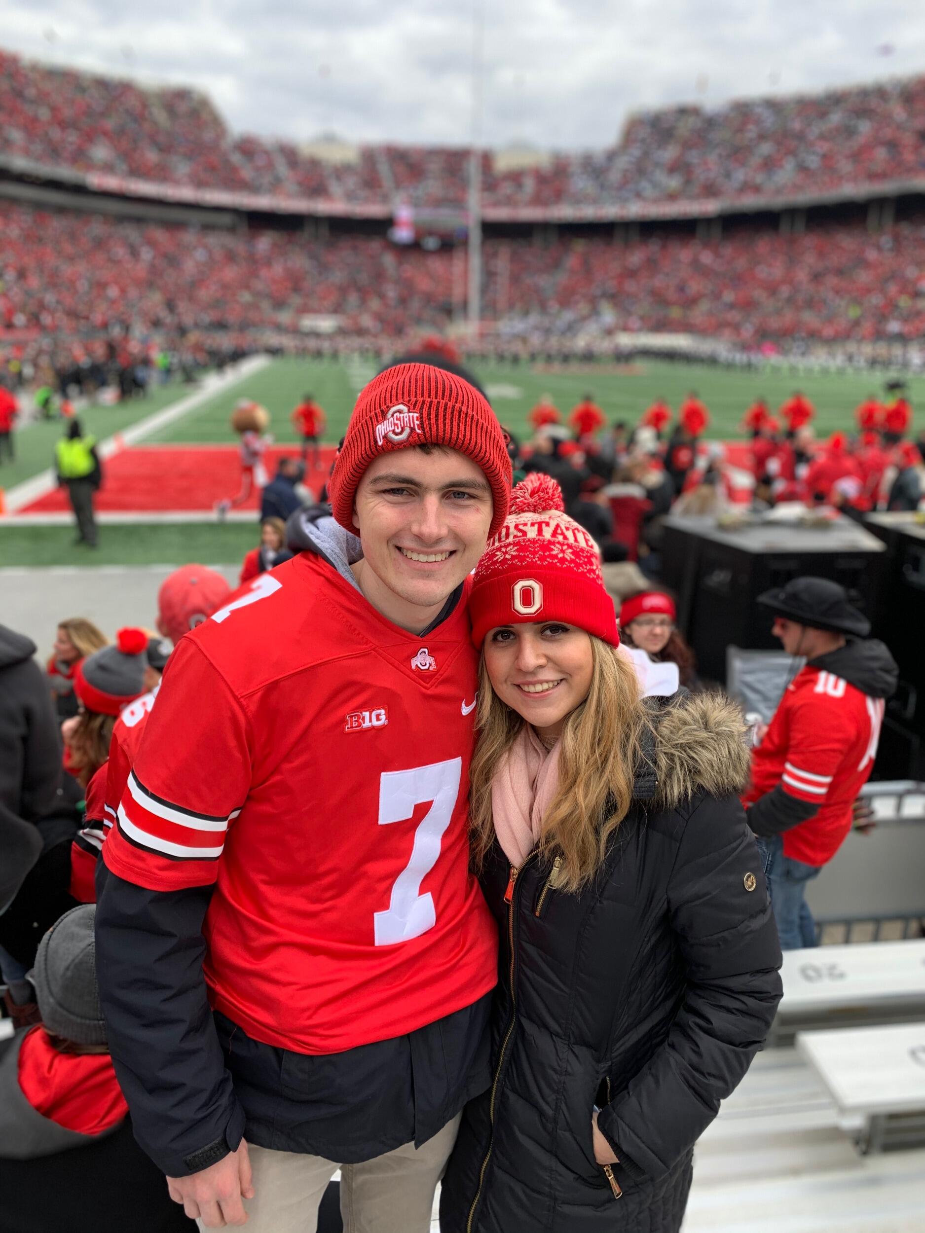 Our last game as students in the Shoe! The seasons change, the years will roll ♫