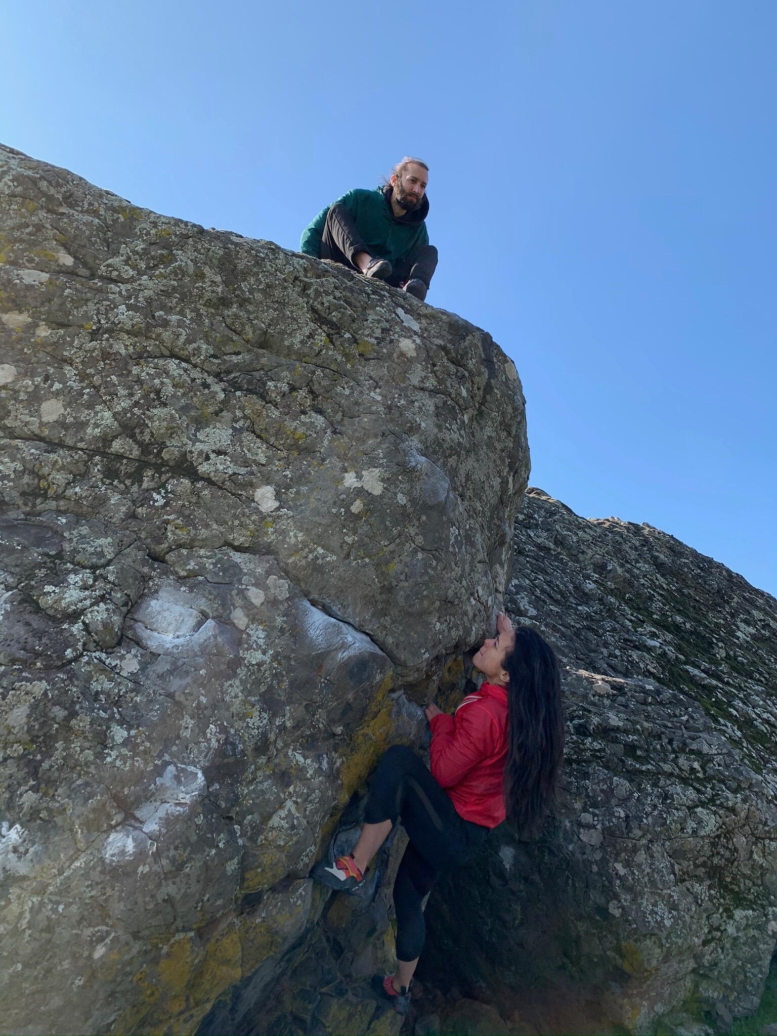 Byron sitting back while Kiley does all the work, as usual!