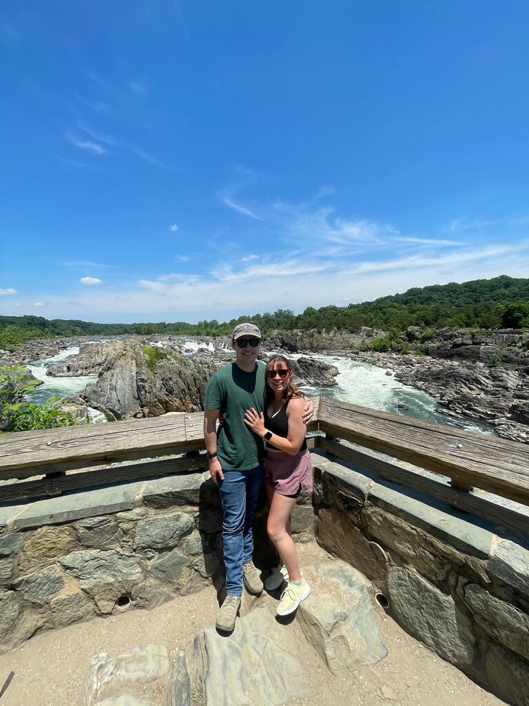 Michael and Natalie visit Great Falls Park in Virginia