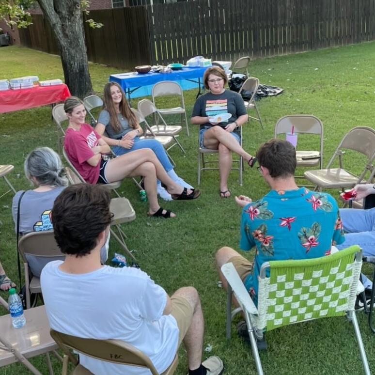 Dylan and Katie Ann's first encounter with each other was at the First Baptist Church in Martin's College Ministries back-to-school bash. Dylan and Katie Ann talked a bit, but nothing ever came from it since neither of them pursued a friendship afterward.