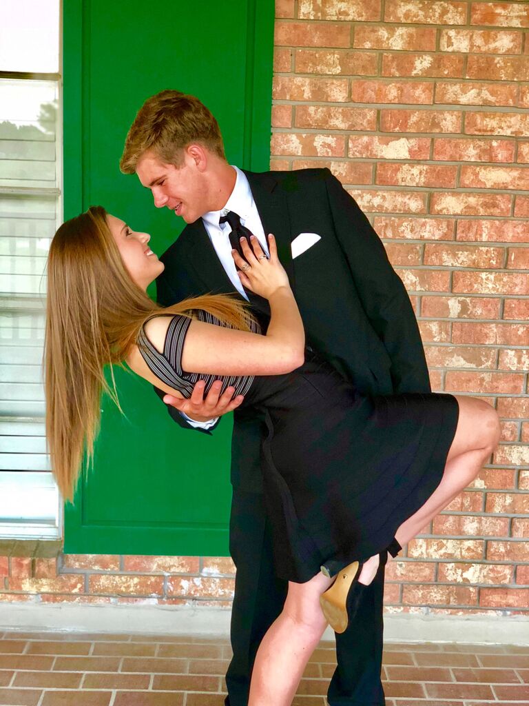 Olivia and Peyton officially started dating on January 12, 2018 after deciding to be friends after homecoming and then continuing to FaceTime daily for three and a half months. This was a picture of them at the dance team formal a few months into officially referring to themselves as boyfriend/girlfriend.