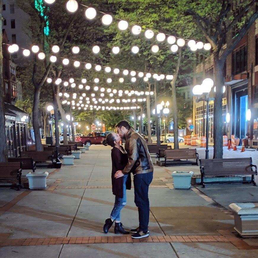 A night out as a new couple