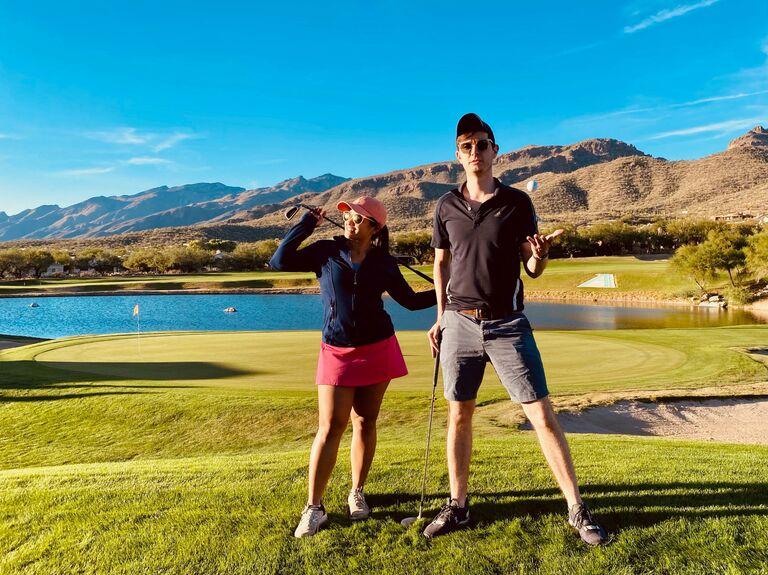 We spent the weekend thanksgiving with the Holmes Family in Tucson and play a lot of golf. It's not about the drive, it's how you arrive.