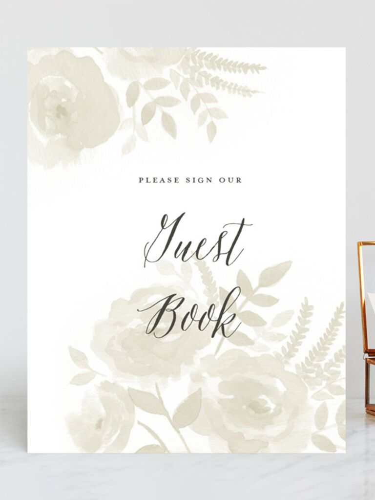 Alternative Wedding Guestbook, Photo Guest Book Sign Printable Template 022  