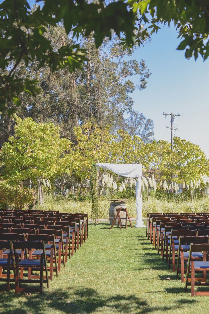 Outdoor Ceremony With Chuppah