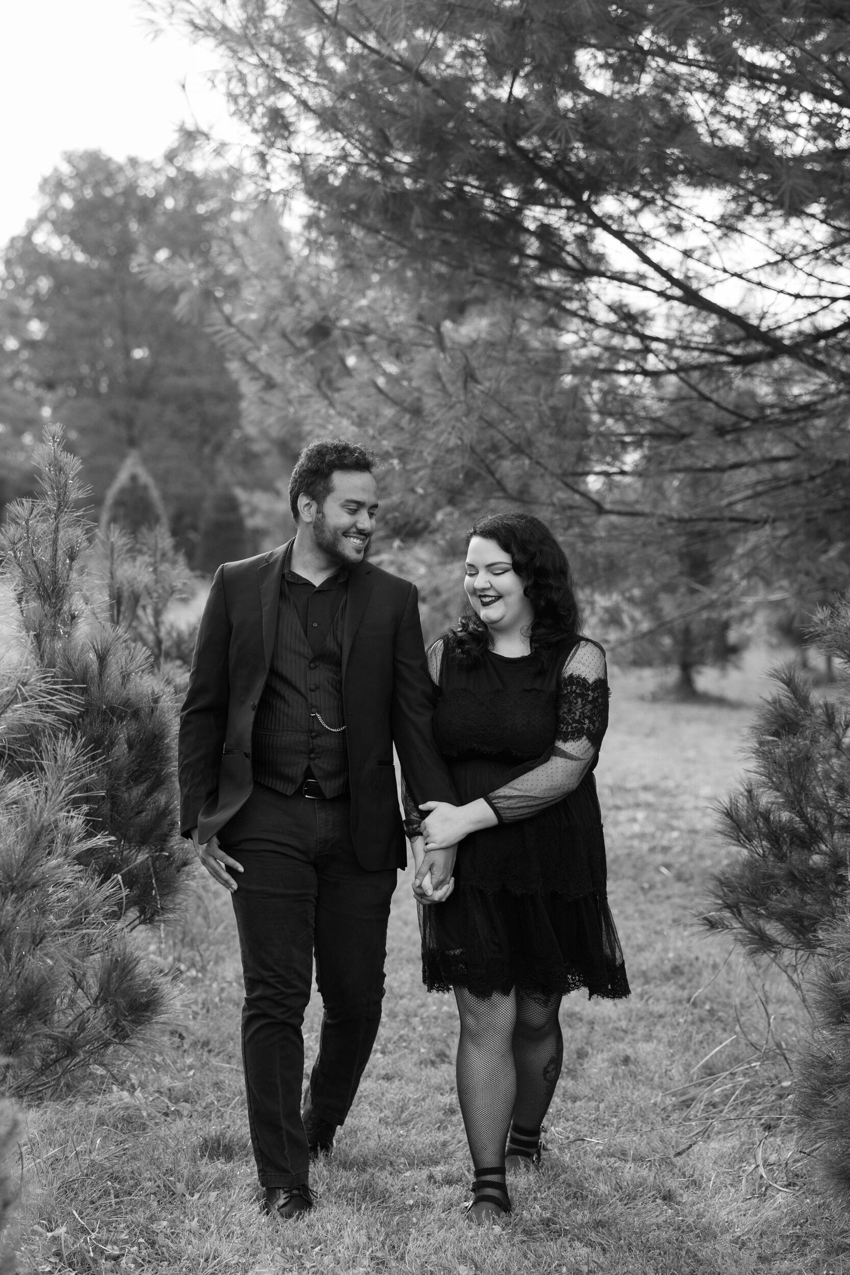 3.5 years dating, 6 months engaged. Our 4th tree farm mini with Michelle. 