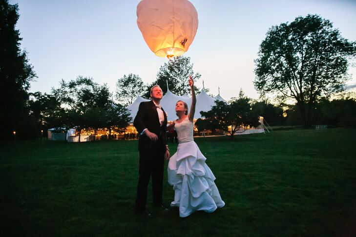 Backyard paper lanterns