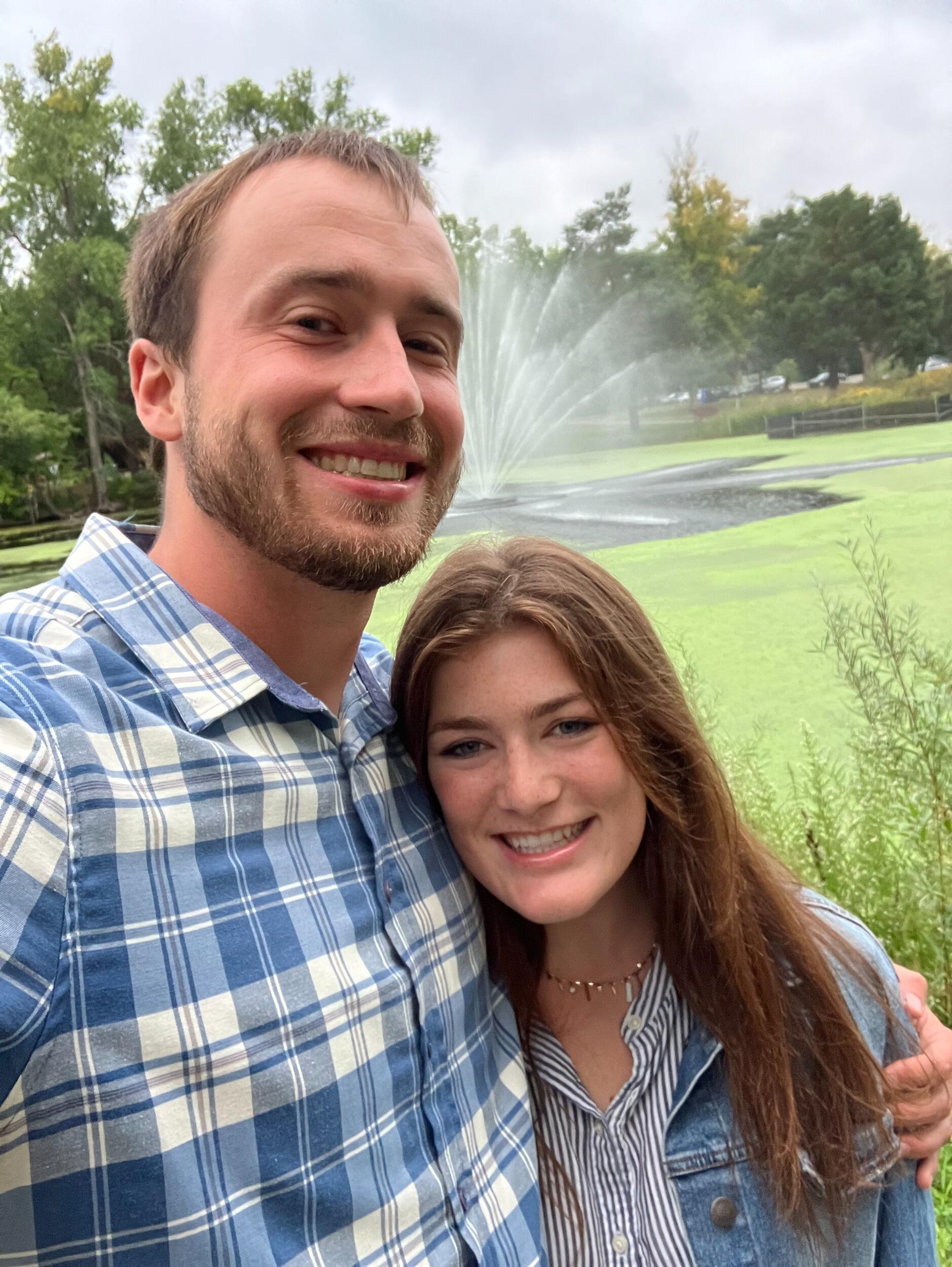 6 month (and one day) anniversary!! We ate at the restaurant where we had our first date and walked around the park where we became official.