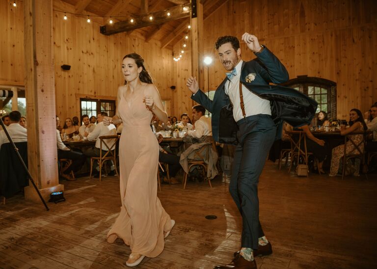 Finally got to walk down an aisle together (shoutout Colman and Jessie) and worked on our finest wedding reception moves