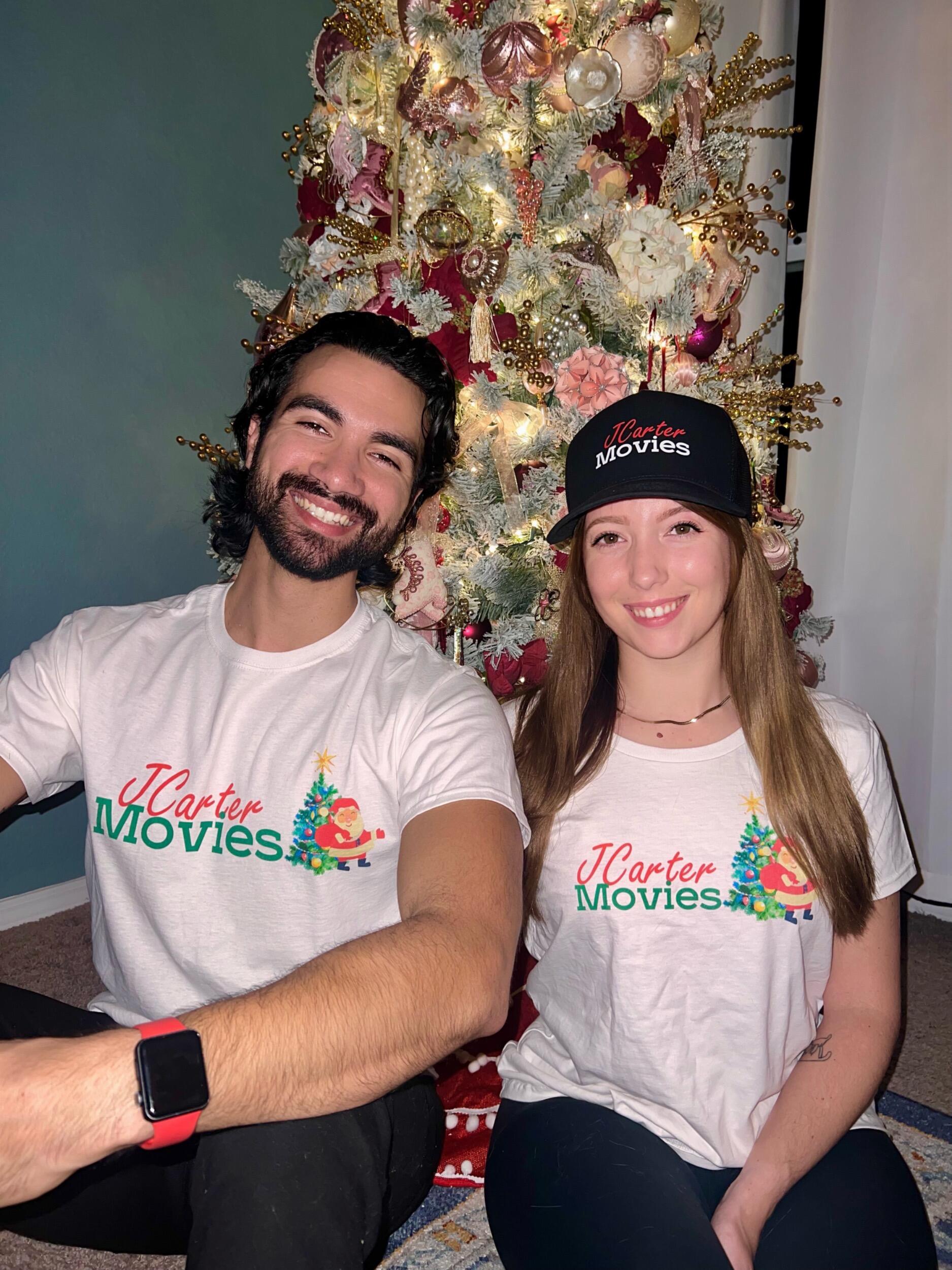We didn’t travel anywhere this Christmas, we were both so busy with our new jobs! But Jonathon started creating some merch for his movie review channel!