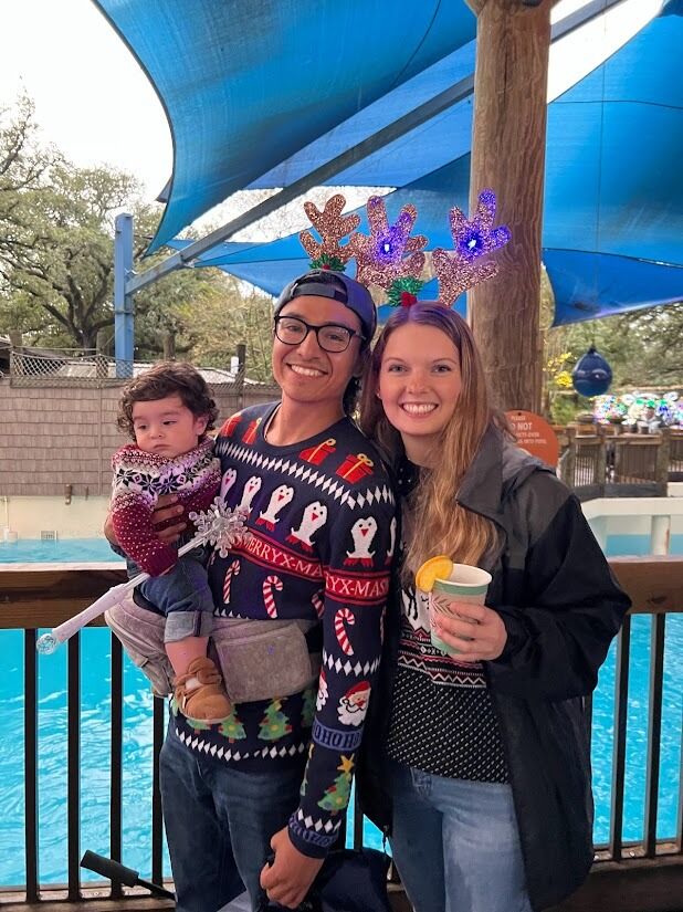 We are Godparents to our lil nephew Houston!
