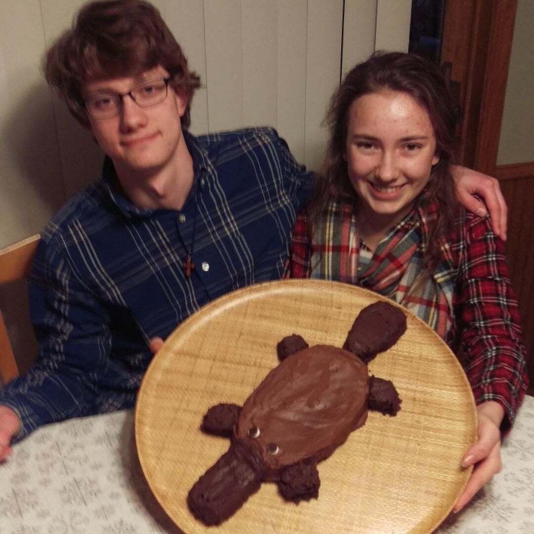 She made me a platypus cake...
Talk about a keeper!