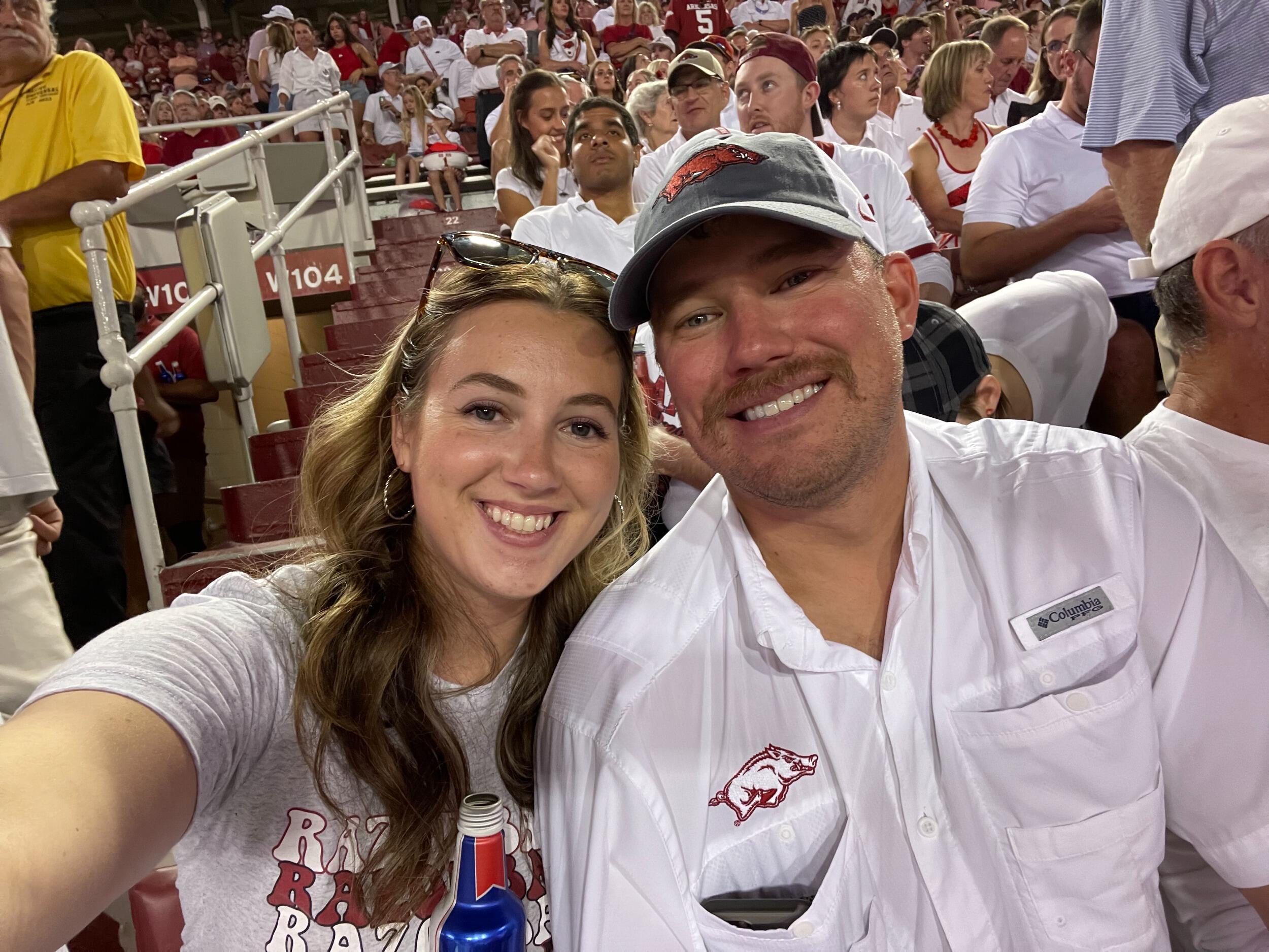 One of many Razorback football games. 