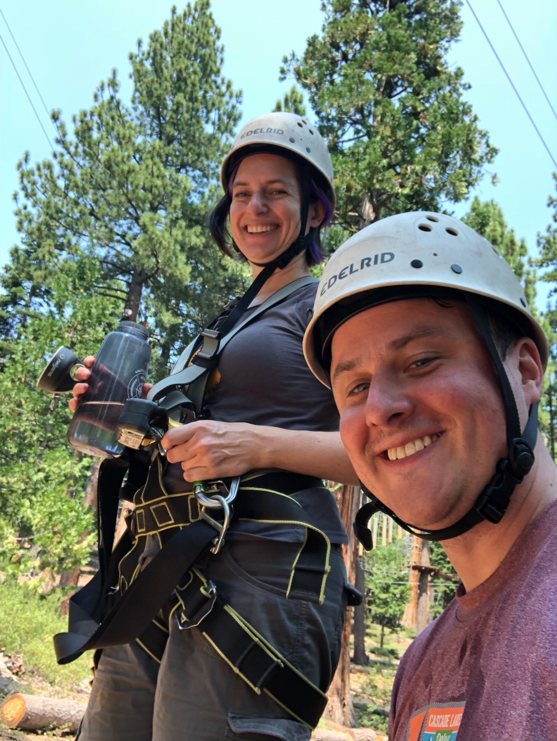 We finally got to flirt in person at a reunion with college friends, and that did the trick!