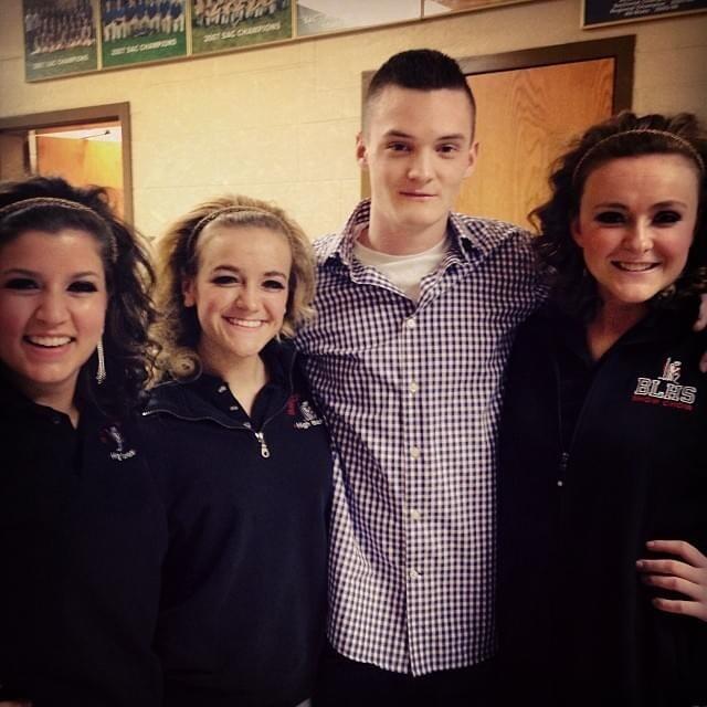 Senior year of high school at a show choir competition. After not having seen each other for a few years, we reconnected. From here we would hang out sporadically over the next year and a half before we started dating.