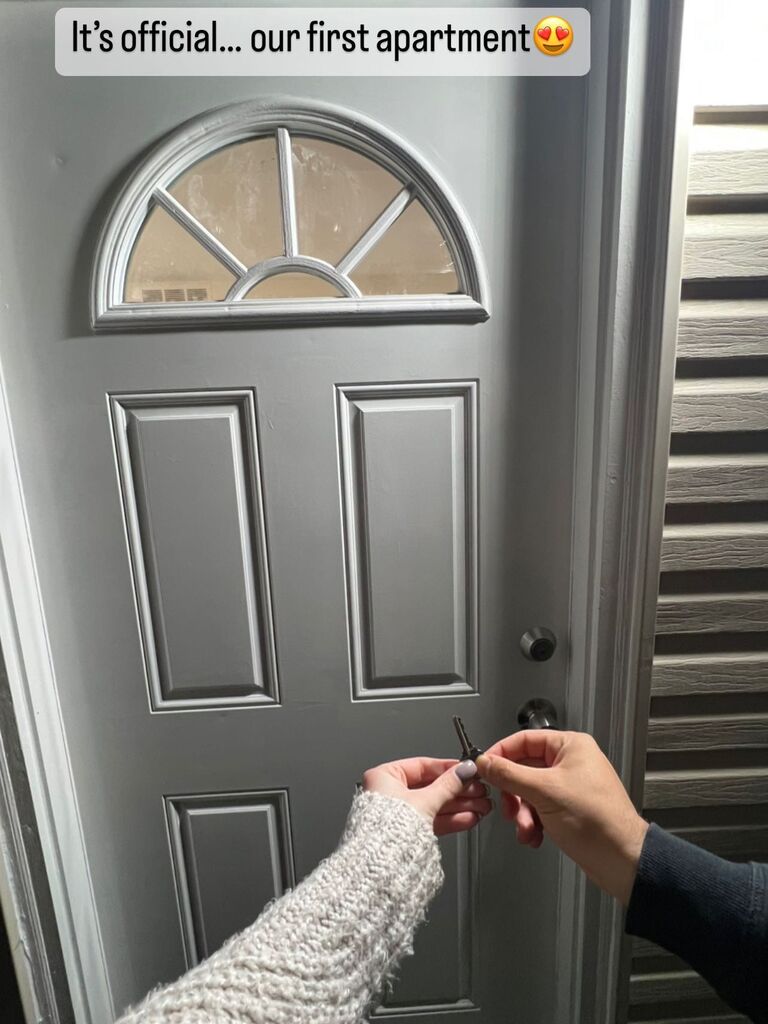 Our first apartment together.