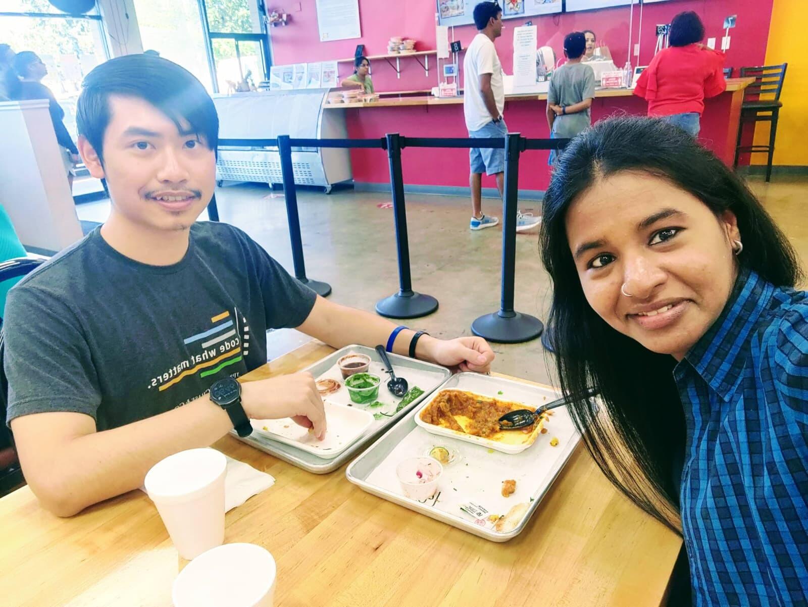 Maithili introduced Brandon to her home town cuisine.
