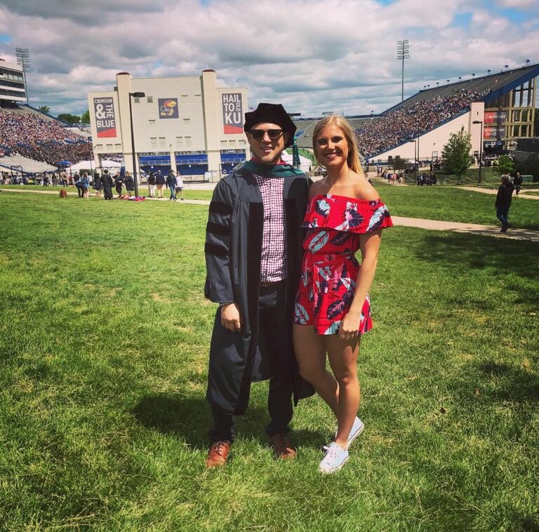 Jake graduated from Physical Therapy school and became Dr. Crist. 