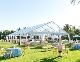 Outdoor tent wedding