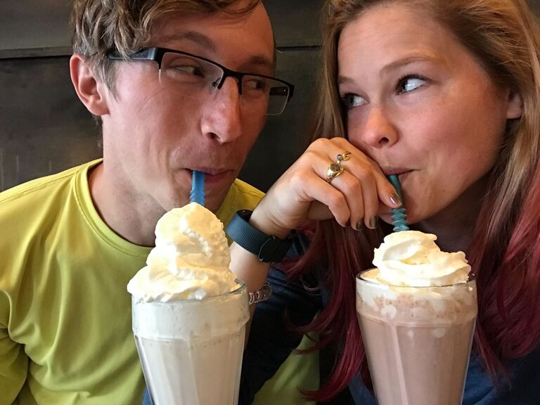 Our first in-person date included hiking, milkshakes, and a casual car totaling