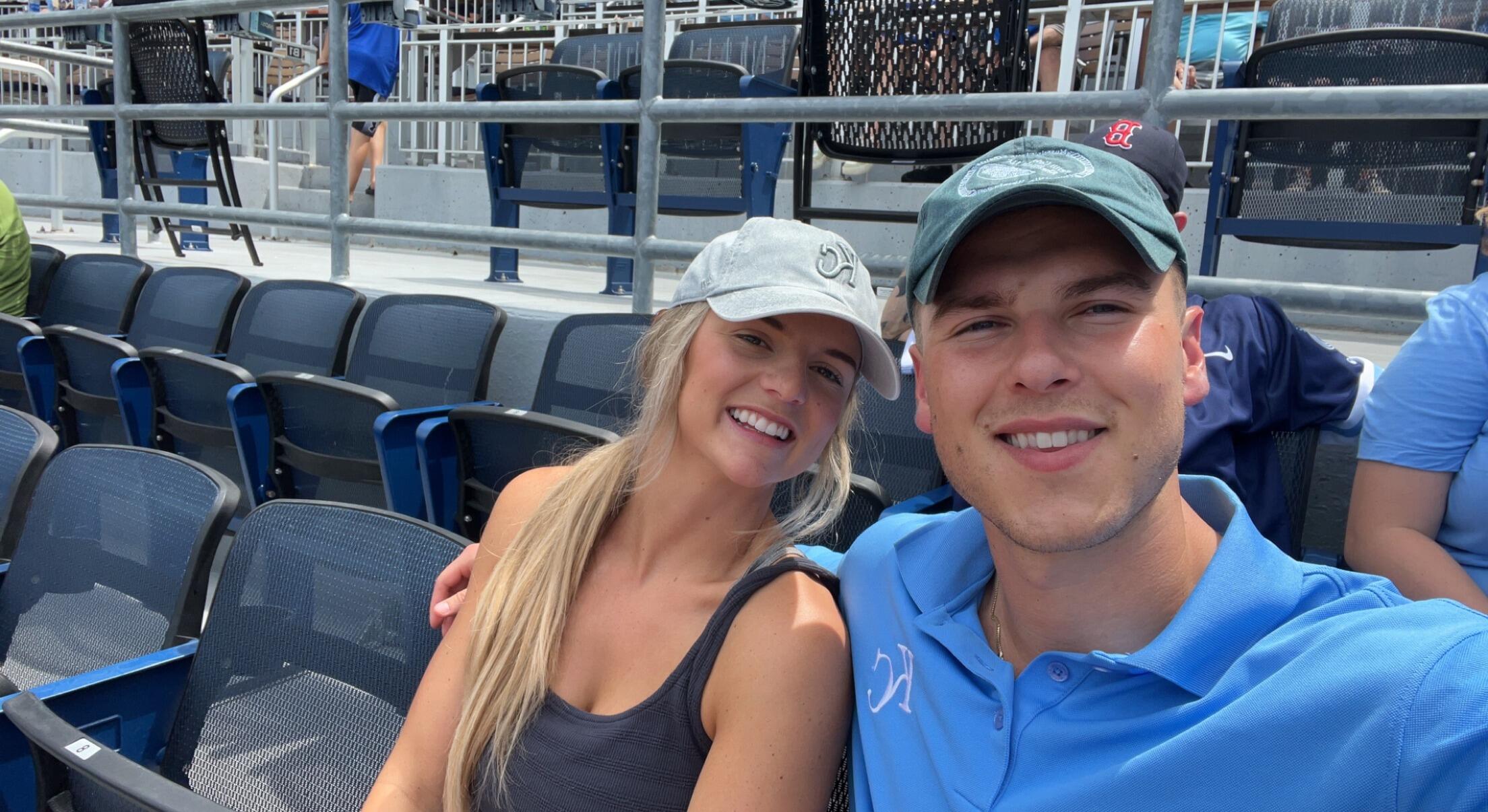 Officially Dating - This photo was taken the day Chris asked me to be his girlfriend! Our day was spent at a royals game followed by ice cream again :)