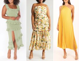 Three wedding guest cocktail dresses 